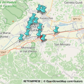 Mappa Via della Gioventù, 56028 San Miniato PI, Italia (3.99267)