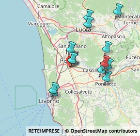 Mappa Via di Tegulaia, 56124 Pisa PI, Italia (14.40385)