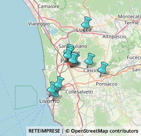 Mappa Via di Tegulaia, 56124 Pisa PI, Italia (8.82909)