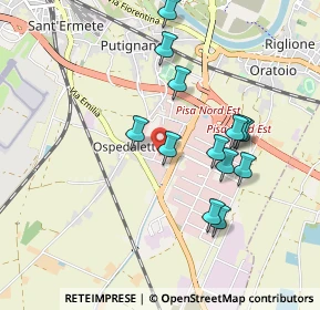 Mappa Via di Tegulaia, 56124 Pisa PI, Italia (0.89)