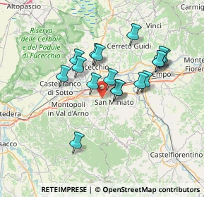 Mappa San Miniato, 56028 San Miniato PI, Italia (6.19882)