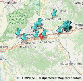 Mappa San Miniato, 56028 San Miniato PI, Italia (8.146)