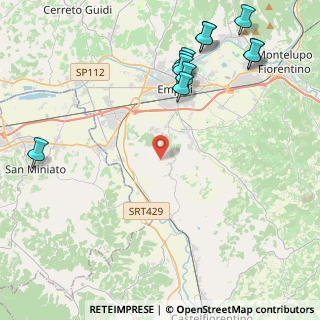 Mappa Via Pier della Vigna, 50053 Empoli FI, Italia (5.63727)