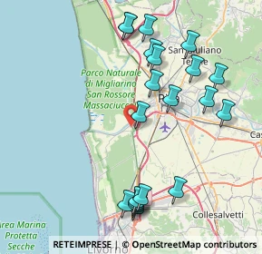 Mappa Via Deodato Orlandi, 56122 Pisa PI, Italia (9.144)