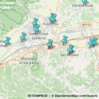 Mappa Via C. Pannocchia, 56028 San Miniato PI, Italia (5.03692)