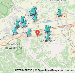 Mappa Via Santa Gonda, 56028 San Miniato PI, Italia (3.80714)