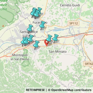 Mappa Via Santa Gonda, 56028 San Miniato PI, Italia (4.10769)