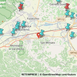 Mappa Via Santa Gonda, 56028 San Miniato PI, Italia (6.988)
