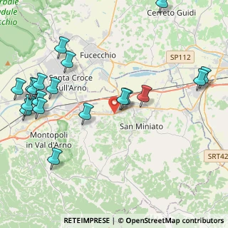 Mappa Via Santa Gonda, 56028 San Miniato PI, Italia (5.47526)