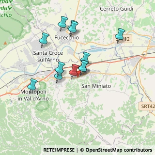 Mappa Via Santa Gonda, 56028 San Miniato PI, Italia (3.3225)