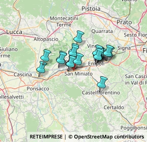 Mappa Via Santa Gonda, 56028 San Miniato PI, Italia (9.2515)