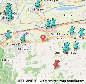 Mappa Via Santa Gonda, 56028 San Miniato PI, Italia (2.89667)