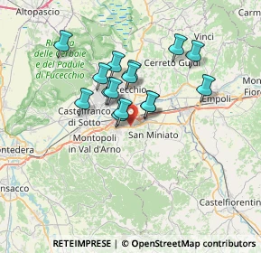 Mappa Via Giuseppe Gori, 56028 San Miniato PI, Italia (5.52133)