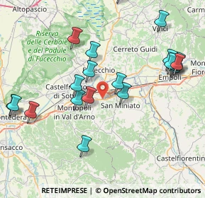 Mappa Via Giuseppe Gori, 56028 San Miniato PI, Italia (9.164)