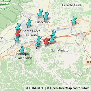 Mappa Via Giuseppe Gori, 56028 San Miniato PI, Italia (3.77933)