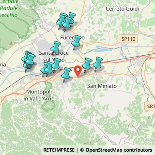 Mappa Via Giuseppe Gori, 56028 San Miniato PI, Italia (4.35176)