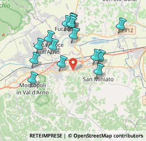 Mappa Via Giuseppe Gori, 56028 San Miniato PI, Italia (3.80933)