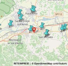 Mappa Via Giuseppe Gori, 56028 San Miniato PI, Italia (4.97231)