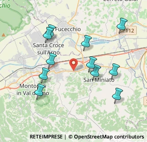 Mappa Via Giuseppe Gori, 56028 San Miniato PI, Italia (3.89818)
