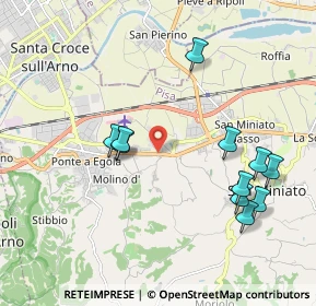 Mappa Via Giuseppe Gori, 56028 San Miniato PI, Italia (2.13818)