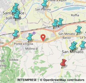 Mappa Via Giuseppe Gori, 56028 San Miniato PI, Italia (2.94267)