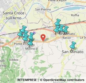 Mappa Via Giuseppe Gori, 56028 San Miniato PI, Italia (1.82364)