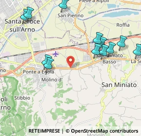 Mappa Via Giuseppe Gori, 56028 San Miniato PI, Italia (2.55231)
