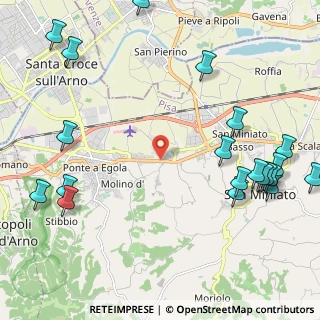 Mappa Via Giuseppe Gori, 56028 San Miniato PI, Italia (3.0385)