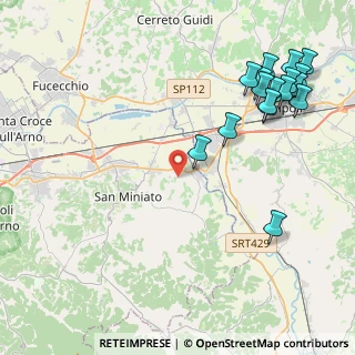 Mappa Via Montorzo, 56028 San Miniato PI, Italia (5.55588)