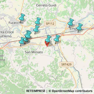 Mappa Via Montorzo, 56028 San Miniato PI, Italia (4.15083)
