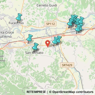 Mappa Via Montorzo, 56028 San Miniato PI, Italia (4.95267)