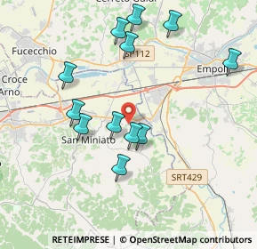 Mappa Via Montorzo, 56028 San Miniato PI, Italia (3.9475)