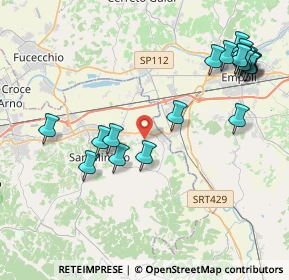 Mappa Via Montorzo, 56028 San Miniato PI, Italia (4.9765)