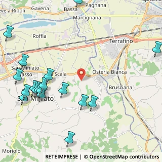 Mappa Via Montorzo, 56028 San Miniato PI, Italia (3.116)