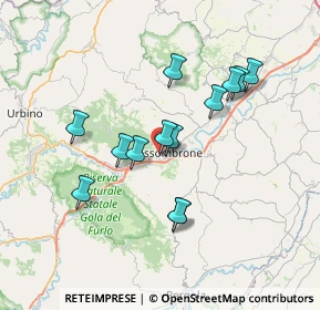 Mappa Via Borgo Sant'Antonio, 61034 Fossombrone PU, Italia (6.43846)