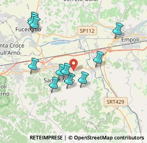 Mappa Via Sasso, 56028 San Miniato PI, Italia (3.87818)