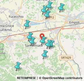 Mappa Via Sasso, 56028 San Miniato PI, Italia (3.85333)