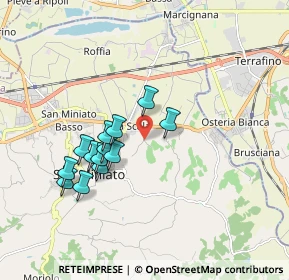 Mappa Via Sasso, 56028 San Miniato PI, Italia (1.62923)