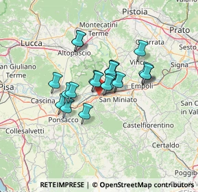 Mappa Via San Lorenzo, 56028 San Miniato PI, Italia (9.848)
