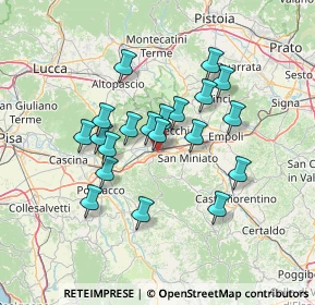 Mappa Via San Lorenzo, 56028 San Miniato PI, Italia (11.95)