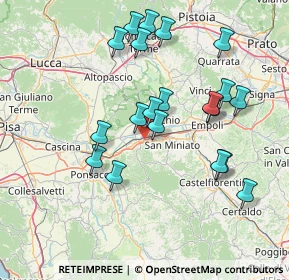 Mappa Via San Lorenzo, 56028 San Miniato PI, Italia (15.346)