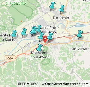 Mappa Via San Lorenzo, 56028 San Miniato PI, Italia (3.51455)