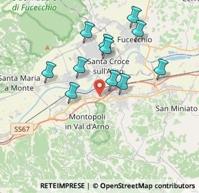 Mappa Via San Lorenzo, 56028 San Miniato PI, Italia (3.48727)