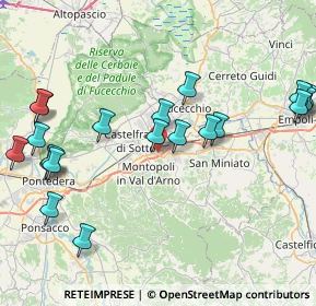 Mappa Via San Lorenzo, 56028 San Miniato PI, Italia (9.933)