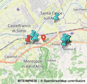 Mappa Via San Lorenzo, 56028 San Miniato PI, Italia (1.65636)