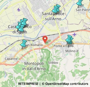 Mappa Via San Lorenzo, 56028 San Miniato PI, Italia (2.56455)