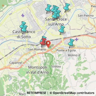 Mappa Via San Lorenzo, 56028 San Miniato PI, Italia (2.37417)