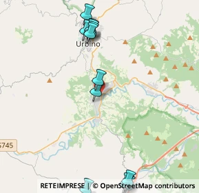 Mappa Via Montefeltro, 61033 Fermignano PU, Italia (5.59)