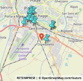 Mappa SR206, 56121 Pisa PI, Italia (1.97667)