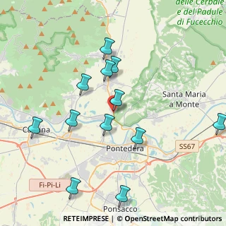 Mappa Sandro Pertini, 56012 Calcinaia PI, Italia (4.2975)